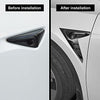 Side Camera Indicator Turn Signal Covers for Tesla Model 3 & Y (Black-2 Pieces)