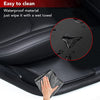 Rear Door Entry Black Leather Protector Mats/Liners for 2020-2022 Tesla Model Y