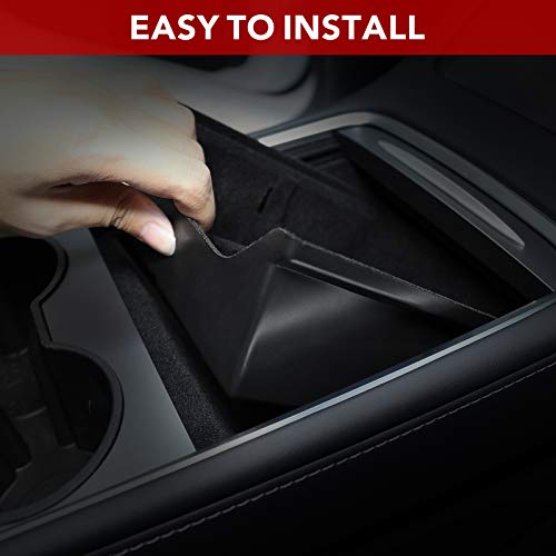 2021-2022+ Tesla Model Y & Model 3 Center Console Organizer Tray with Sunglass Holder for Refreshed Console