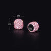 Pink Sparkling Rhinestone Tire Valve Stem Caps for Tesla Model S, 3, X, & Y (Set of 4)