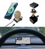 Tesla Model 3/Y Magnetic Wireless Phone Mount Holder Charger, 15W Wireless Tesla Phone Charger, Tesla Model 3/y Dashboard and Air Vent Phone Holder Mount Compatible with iPhone 13/12 and Mag Safe Case
