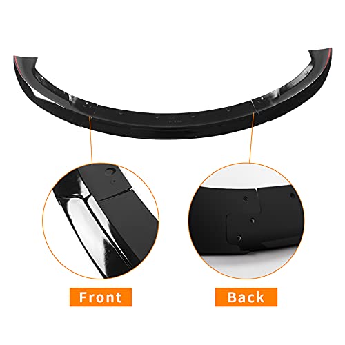 Fit Tesla Model 3 Front Bumper Lip Kit Car Glossy Mods Spoilers For 2017-2021 Tesla Model 3 Accessories (Glossy Black)
