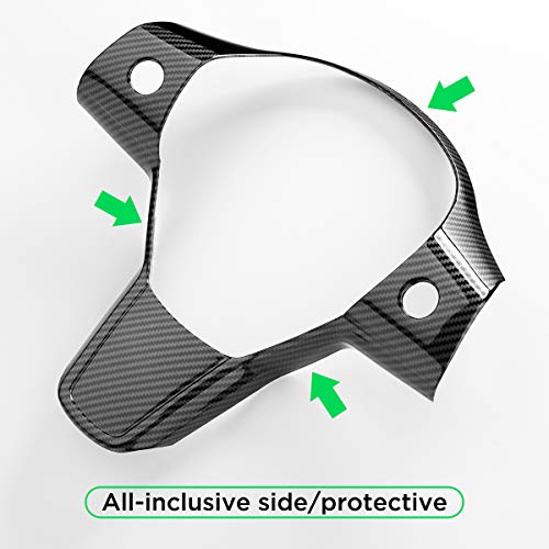 Steering Wheel Frame/Trim for 2017-2022 Tesla Model 3 & Y (Gloss Carbon Fiber Pattern)