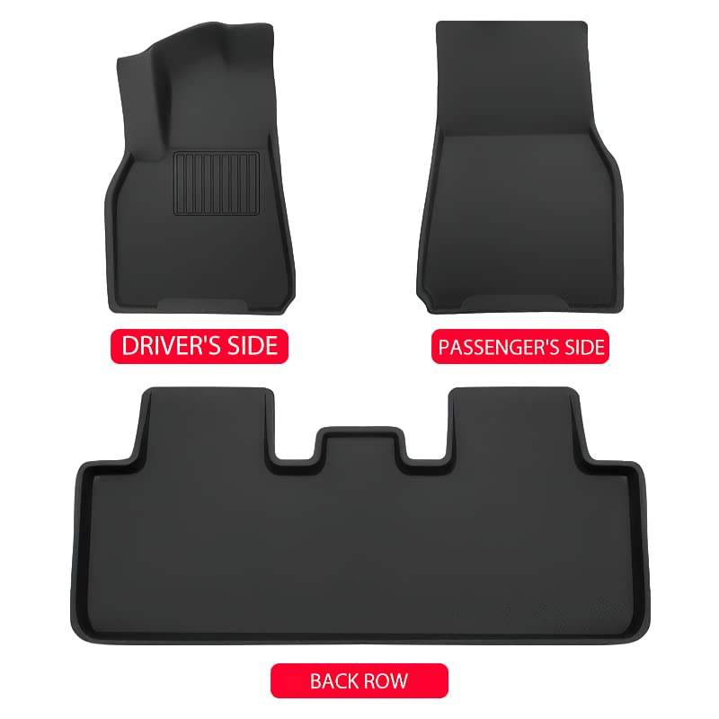 All-Weather Vehicle Mats/ Floor Mats for 2021 2022 Tesla Model Y