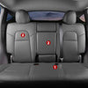Tesla Model Y Seat Cover Black Leather Car Seat Cushion Protector Custom Fit for Tesla Model Y 2020 2021