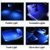 Tesla Model S, 3, X, & Y LED Replacement Lights (4 Pcs/Blue)