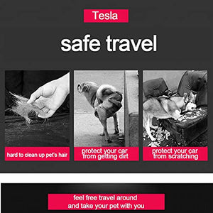 Tesla Model 3 Model Y Rear Seat Pet Cover, Waterproof Scratch Proof Nonslip Pet Dog Back Seat Covers Hammock for Model 3 Y Winter Accessories
