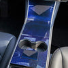 Starry Sky Blue ABS Anti-Scratch and Anti-Fingerprint Center Console Wrap for 2017-2020 Tesla Model 3 & Y