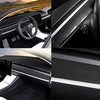 Tesla Model 3 & Model Y Glossy Carbon Fiber Pattern Dash Panel Cover Instrument Trim - 1 Piece Dashboard