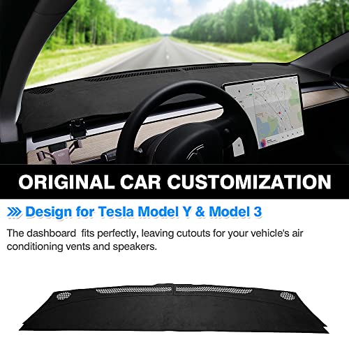 Custom Fit Non-Slip Dashboard Mat for Tesla Model 3 & Y
