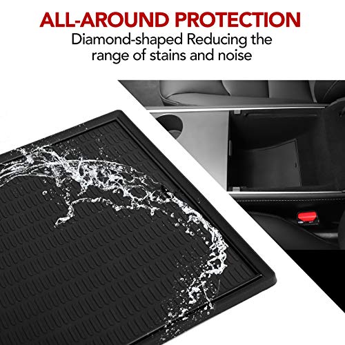 Tesla Model Y Door Cup and Center Console Liner Mats