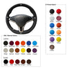 Customized Hand-Stitch Black Suede Steering Wheel Cover for Tesla Model S 2009-2018 & Tesla Model X 2012-2018
