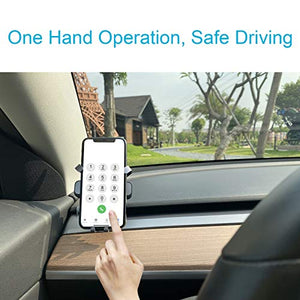Car Cell Phone Mount for Tesla Model 3 Fixed Clip Safety Cell Phone Holder Stand, Tesla Phone Mount for Model 3, Windshield Phone Holder for Car