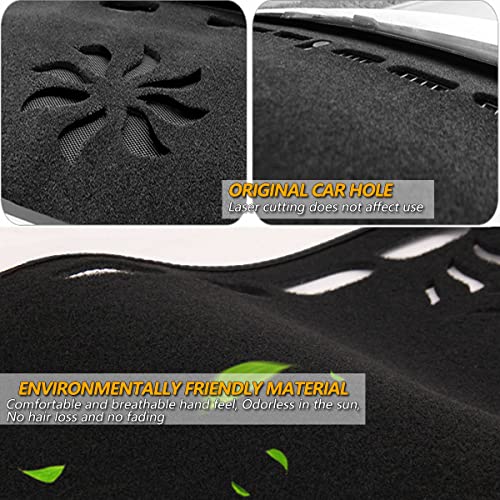 Dashboard Dash Cover Flannel Dash Mat Custom Compatible with 2017-2022 Tesla Model 3. Anti-Glare, Anti-Reflection.