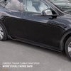 Side Skirts for Tesla Model Y (Glossy Carbon Fiber Pattern)