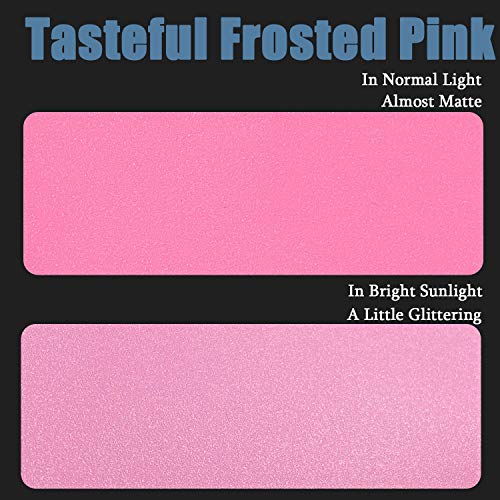 Center Console Wrap Compatible with 2021 Tesla Model 3/Y PVC Material Center Console Cover Interior Decoration Wrap Kit for 2021 Tesla Model 3 Model Y Accessories (Frosted Pink)