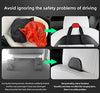 Front Seat Headrest Storage Hooks for Tesla Model 3 & Y (Leather Black)