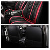 Front & Rear Seat Covers for Chevy Chevrolet Bolt EV EUV Car Seat Cover Luxury PU Leather Sporty Breathable Comfortable Red×Black