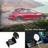 Car Mount Phone Holder for Tesla Model 3, Left Dashboard Car Stand Mount for Magsafe Charger, 360 Rotation Adjustable Car Holder Compatible with iPhone 12 Pro Max/12 Pro/12 (Charger Not Included)