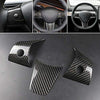 Tesla Model 3 & Model Y Steering Wheel Covers - Glossy Carbon Fiber Pattern