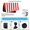 Foldable UV Reflecting Front Windshield Sunshade with Printed American Flag for Tesla Model 3 & Y