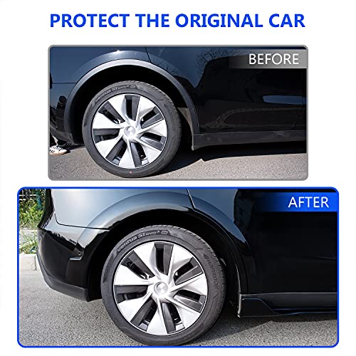 Fender Flares/Wheel Arches for 2020-2022 Tesla Model Y (4 Sides-Glossy Black)