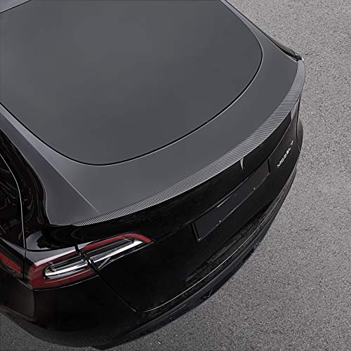 Rear Trunk Wing Performance Spoiler for Tesla Model Y (Gloss Carbon Fiber Pattern)
