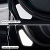 Car Door Reflective Warning Stickers Open Auto Decals Anti-Collision Safety Sign Compatible with Tesla Model 3 Accessories (White)