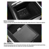 Door Slot Mat for 2021 Update Tesla Model Y Non-Slip Interior Accessory Decoration Door Groove Gate Pad Fit Cup Center Console Liners Dustproof Waterproof and Reduce Noise