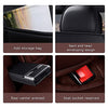 Front & Rear Seat Covers with Headrest Backrest Cushions for Chevy Chevrolet Bolt EV EUV Car Seat Cover Luxury PU Leather Comfortable Wear Resistant Black×Brown