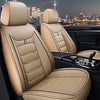 Front & Rear Seat Covers for Chevy Chevrolet Bolt EV EUV Car Seat Cover Luxury PU Leather Comfortable Wear Resistant Beige