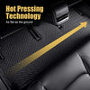 Leather Floor Mats for Tesla Model Y Custom Fit 2020-2022 Luxury Car Floor Liner ,Waterproof(1st & 2nd Row Black)