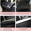 Front & Rear Seat Covers for Chevy Chevrolet Bolt EV EUV Car Seat Cover Luxury PU Leather Comfortable Stylish Pink×Beige