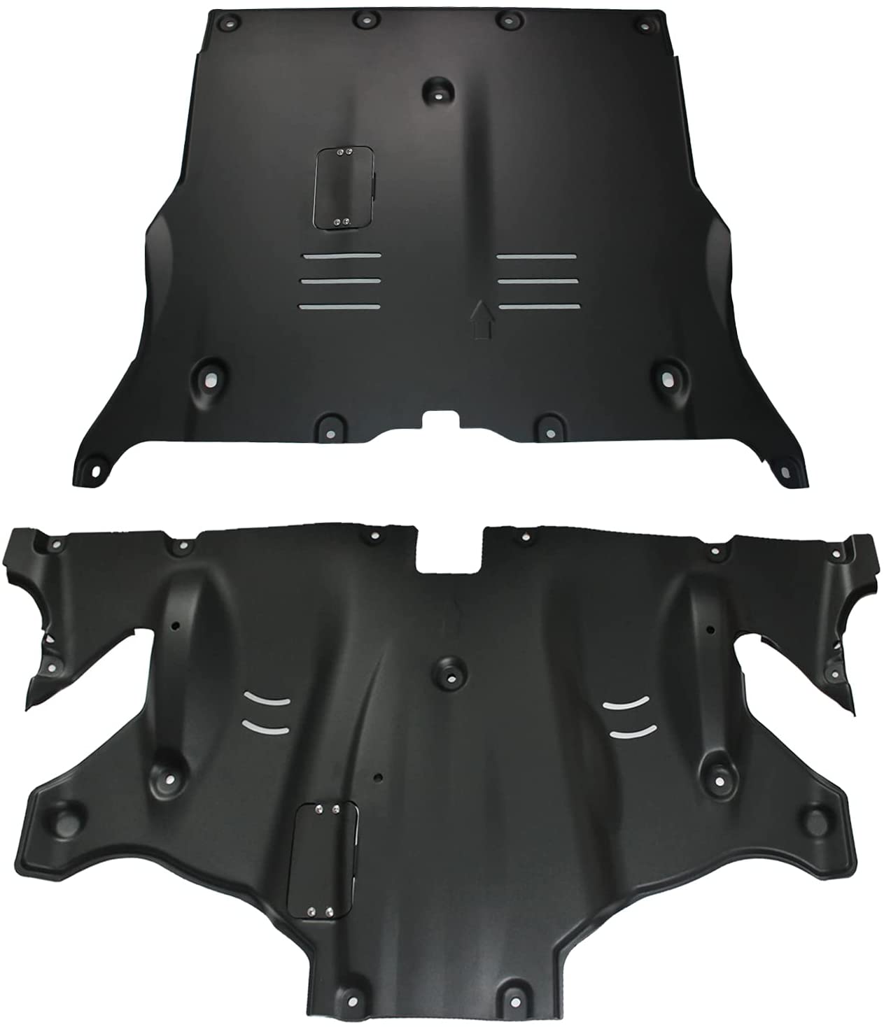 Sound Dampening Front & Rear Axle Skid Plates for Tesla Model 3