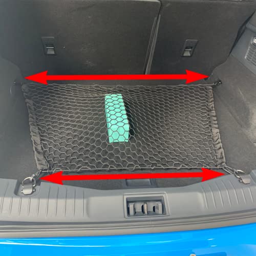 EACCESSORIES EA Rear Trunk Organizer Cargo Net For Toyota RAV4 2019 2023 Envelope Style Suv Premium Mesh Car Vehicle Carrier Storage Compatible