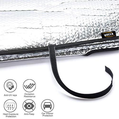 2018 2019 Tesla Model 3 2020 Tesla Model Y Windshield Sunshade, Car Custom Fit Sun Shade Auto Front Reflective Folding Sun Shade for Tesla Accessories, UV and Sun Protection