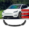 Tesla Model Y Spoiler Lip ABS Front Bumper Lip Matte Carbon Fiber