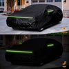 Waterproof Car Cover Compatible with Tesla Model Y 2020 2021 2022, 300D All Weather Model Y Cover with Ventilated Mesh, Charge Port and Driver Side Zipper, Snowproof UV Windproof Exterior Car Cover