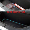 Model X 6 Seat and 7 Seat Front and Rear Trunk Mat and 3rd Row Seat Back Protector Mats for Tesla Model X (2016-2020) Models - Laser Measured (4 Pcs)