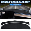 Custom Fit for Dash Cover Mat Tesla Model Y 2020 2021 2022 Interior Accessories Ice Fabric Nonslip Dashboard Mat No Glare Windshield Protector Black