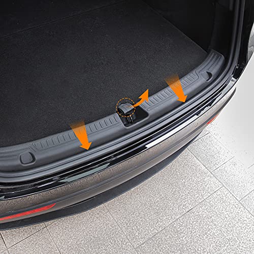 Model Y Rear Bumper Guard TPE Trunk Bumper Protector Guard for Tesla Model Y Accessories 2020 2021(Rear Bumper Guard)