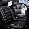 Front & Rear Seat Covers for Chevy Chevrolet Bolt EV EUV Car Seat Cover Luxury PU Leather Breathable Comfortable Black×White