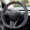DIY Stitching Carbon Fiber Steering Wheel Cover for Tesla Model 3 & Model Y