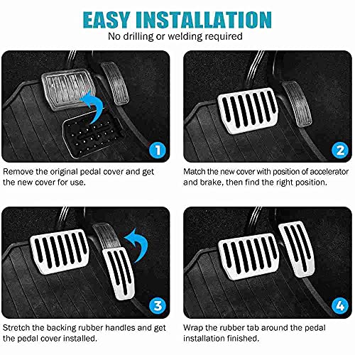 Non-Slip Performance Foot Pedals Pads Auto Aluminum Pedal Covers For Tesla Model 3/Y for Tesla Accessories
