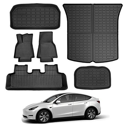 All Weather, Anti-Slip, Custom Fit Floor Mats for 2020-2022+ Tesla Model Y