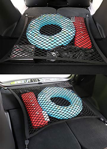 Double Deck Boot Cargo Net for Tesla Model X 2017-2020 Prevent Items from Rolling and Falling