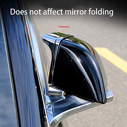 White Sideview Mirror Rain Guards for 2017-2022 Tesla Model 3 or Y (2 Pieces)