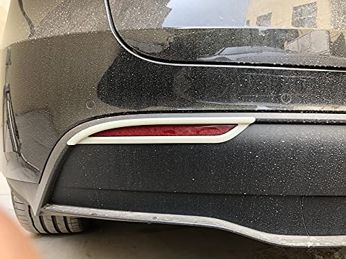 Chrome Rear Fog Light Covers for 2020-2022 Tesla Model Y(Not fit Any Other Tesla Model) 2-pc