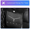 Tesla Model Y  Waterproof Collapsible Garbage Bag with Hanging Magnetic Buckle and LED Light for Back Seat(Black)