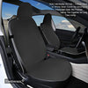 Waterproof and Machine Washable Seat Cover for Tesla Model S, 3, & Y (Black)